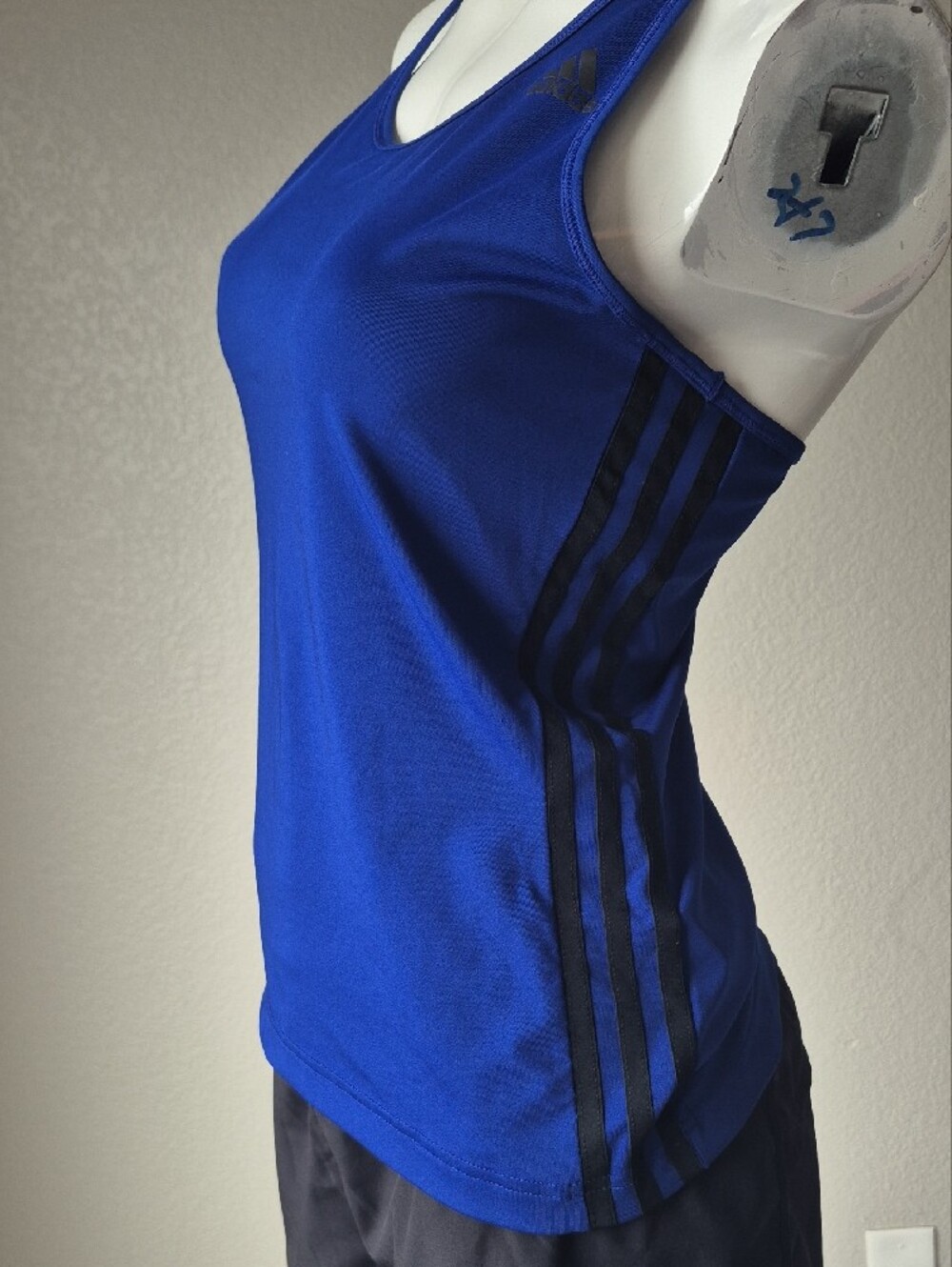 adidas Women’s Royal Blue Racerback One-Piece Swim Top - Picture 2 of 7